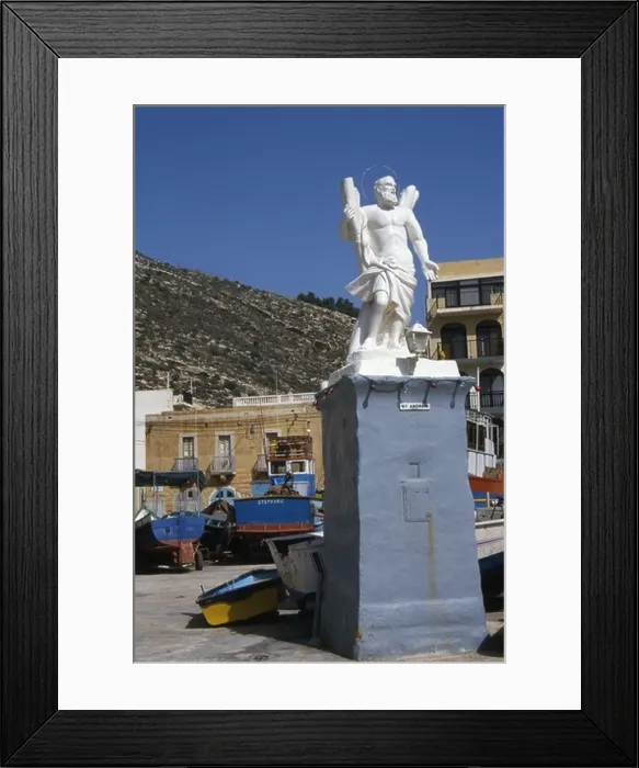 Framed Print : XLENDI GOZO MALTESE ISLAND EUROPE Framed Print : XLENDI GOZO MALTESE ISLAND EUROPE
