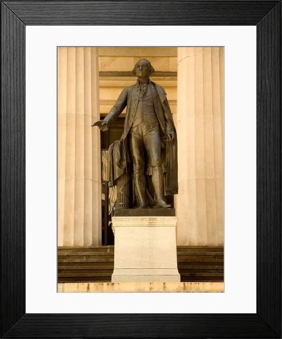 Framed Print : George Washington statue outside Federal Hall National Memorial Framed Print : George Washington statue outside Federal Hall National Memorial
