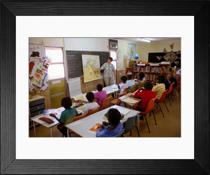 Framed Print : Aboriginal school Northern Territory Australia