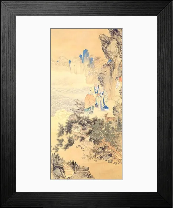 Framed Print : 한국어: 장승업의 삼인문 Framed Print : 한국어: 장승업의 삼인문