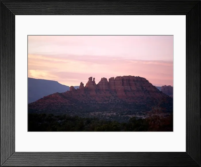 Framed Print : Seven Sisters Rock formation, Sedona AZ at sunset Framed Print : Seven Sisters Rock formation, Sedona AZ at sunset