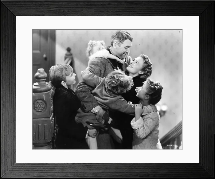 Framed Print : It's a Wonderful Life is a 1946 American Christmas fantasy comedy-drama film produced and directed by Frank Capra Framed Print : It's a Wonderful Life is a 1946 American Christmas fantasy comedy-drama film produced and directed by Frank Capra