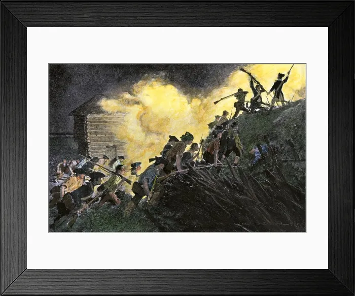 Framed Print : Capture of Paulus Hook New Jersey by Americans under Major Henry Lee during the American Revolution 1779 Framed Print : Capture of Paulus Hook New Jersey by Americans under Major Henry Lee during the American Revolution 1779