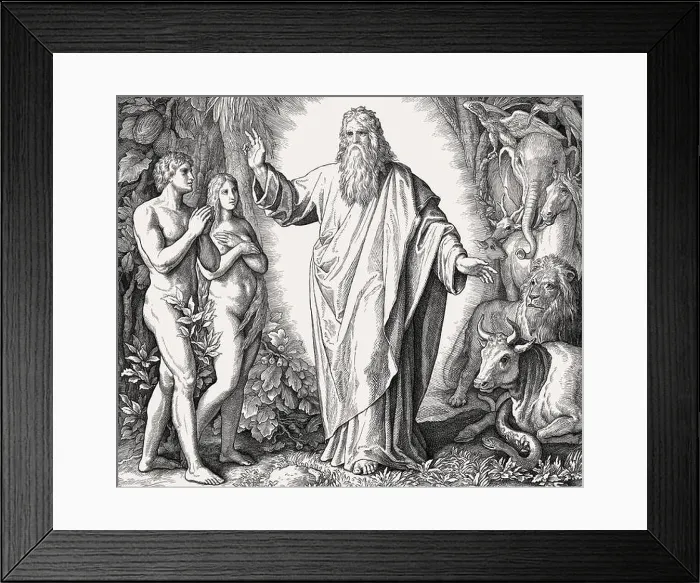 Framed Print : Creation of Humanity, by Julius Schnorr von Carolsfeld, 1860 Framed Print : Creation of Humanity, by Julius Schnorr von Carolsfeld, 1860