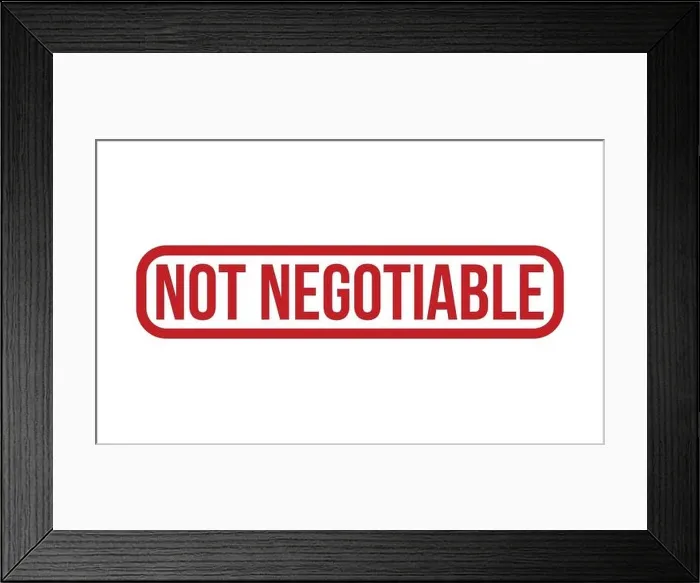 Framed Print : Not Negotiable Rubber Grunge Stamp Seal Stock Vector Framed Print : Not Negotiable Rubber Grunge Stamp Seal Stock Vector