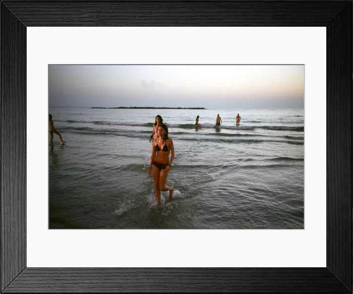 Framed Print : Beach life in Tel Aviv, Israel Framed Print : Beach life in Tel Aviv, Israel