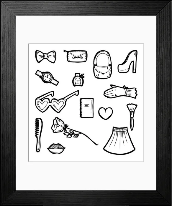 Framed Print : Women goods in glamorous boutique Framed Print : Women goods in glamorous boutique