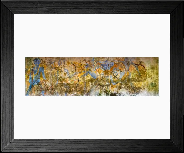 Framed Print : Panoramic wall mural at Bevis Bawa's Brief Garden near Beruwala, Sri Lanka on 1 October 2016 Framed Print : Panoramic wall mural at Bevis Bawa's Brief Garden near Beruwala, Sri Lanka on 1 October 2016