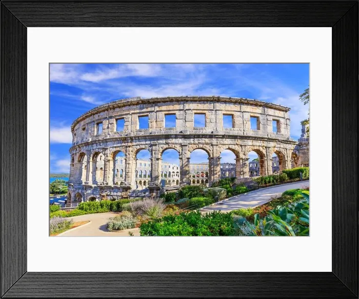 Framed Print : Pula, Croatia. Ancient ruins of the Roman Amphitheatre, Istria peninsula Framed Print : Pula, Croatia. Ancient ruins of the Roman Amphitheatre, Istria peninsula