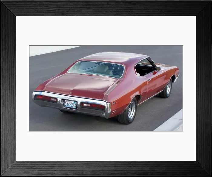 Framed Print : 1972 Buick Skylark Rear Framed Print : 1972 Buick Skylark Rear