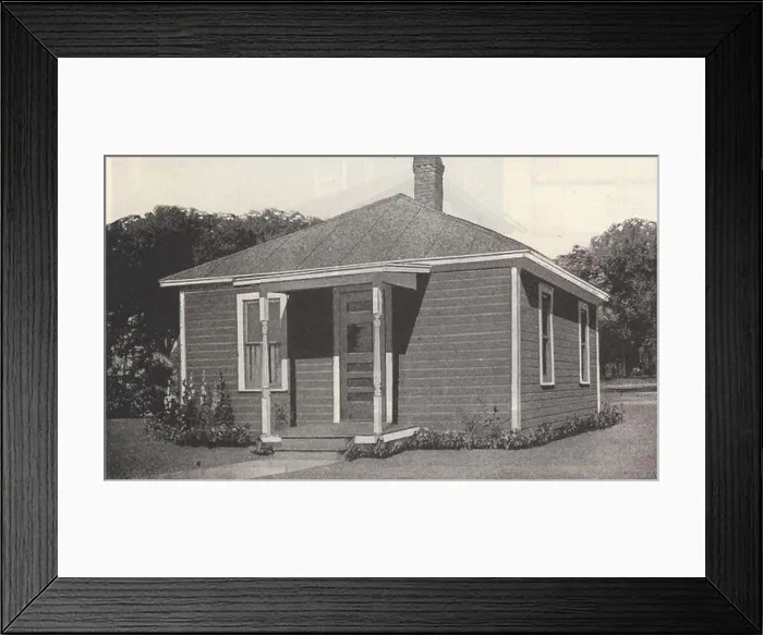 Framed Print : Gordon-Van Tine homes. FloorPlan Ready Cut Cottage No