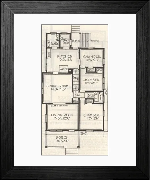 Framed Print : Gordon-Van Tine homes Framed Print : Gordon-Van Tine homes