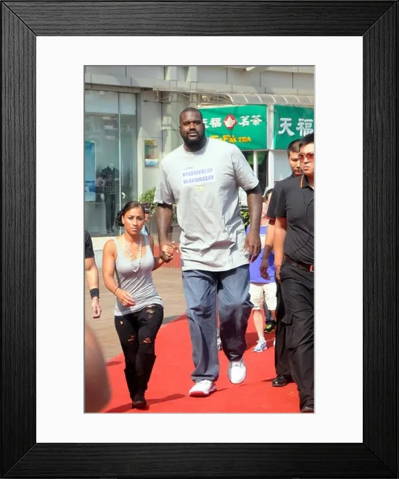 Framed Print : Former NBA superstar Shaquille ONeal Framed Print : Former NBA superstar Shaquille ONeal