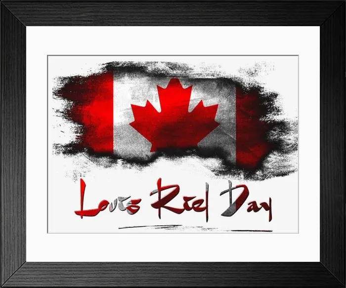 Framed Print : Flag of Canada for Louis Riel Day Framed Print : Flag of Canada for Louis Riel Day