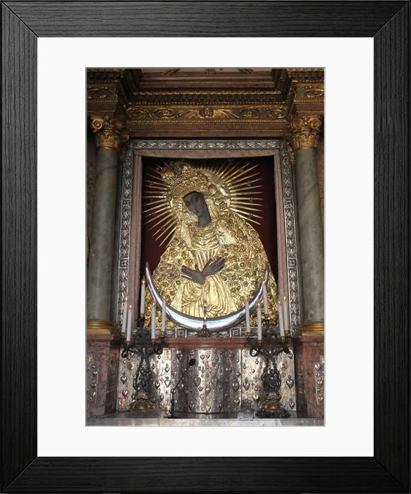 Framed Print : Icon of Our Lady of the Gate of Dawn in the Chapel of the Gate of Dawn in Vilnius, Lithuania Framed Print : Icon of Our Lady of the Gate of Dawn in the Chapel of the Gate of Dawn in Vilnius, Lithuania
