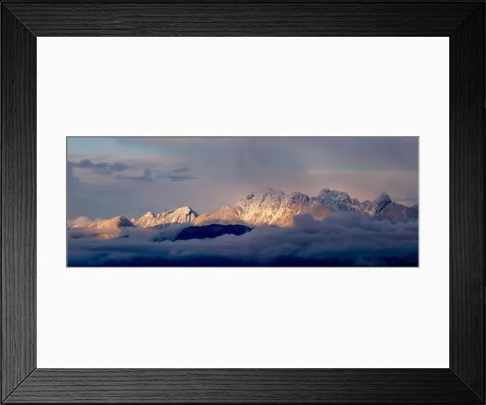 Framed Print : Snow covered, Golden Ears mountain peaks of the Garibaldi Ranges Framed Print : Snow covered, Golden Ears mountain peaks of the Garibaldi Ranges