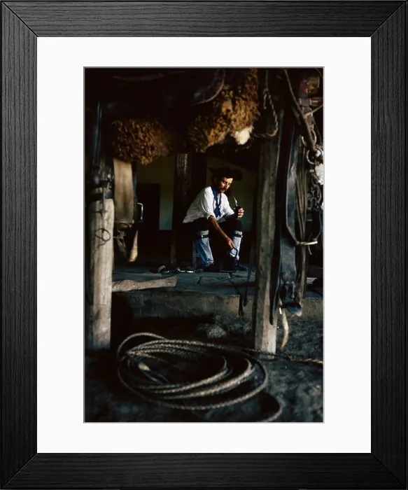Framed Print : GAUCHO HAVING A REST AND DRINKING MATE AT LA ESTRELLA FARM, ARGENTINA Framed Print : GAUCHO HAVING A REST AND DRINKING MATE AT LA ESTRELLA FARM, ARGENTINA