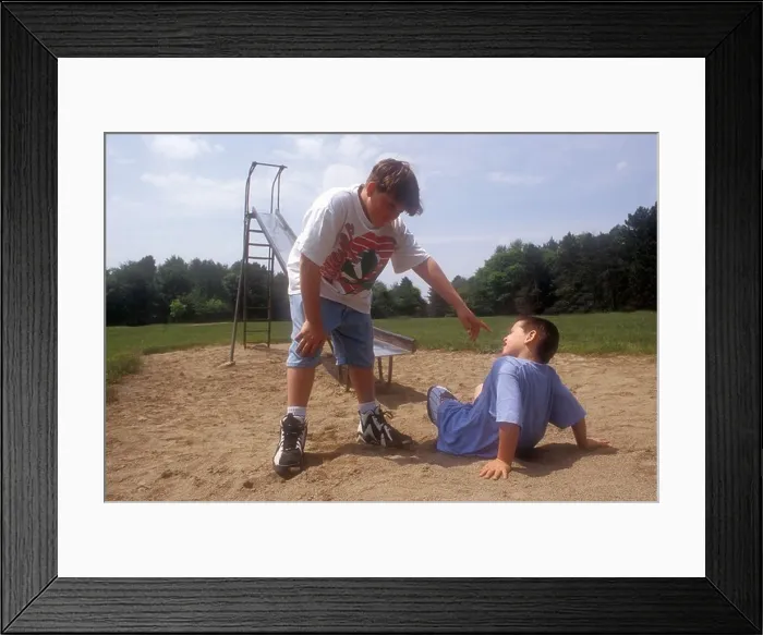 Framed Print : Playground Bully Framed Print : Playground Bully