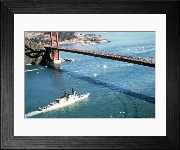 Framed Print : Aerial starboard quarter view of the Spruance Class destroyer USS PAUL F Framed Print : Aerial starboard quarter view of the Spruance Class destroyer USS PAUL F