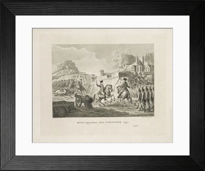 Framed Print : Inname van Mons door Dumouriez Framed Print : Inname van Mons door Dumouriez