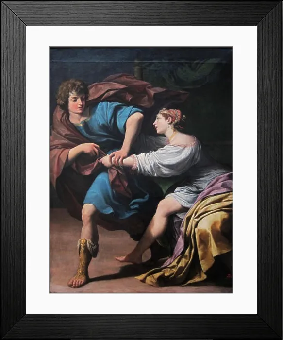 Framed Print : French: Joseph et la femme de Putiphar Framed Print : French: Joseph et la femme de Putiphar