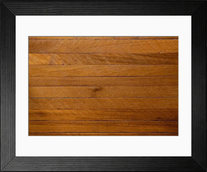 Framed Print : Wood planks with nail holes background Framed Print : Wood planks with nail holes background