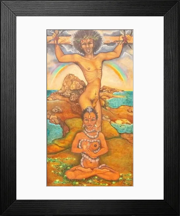 Framed Print : Felix de Rooy, Kharma na Curaçao, 1976, oil on canvas, Amsterdam, Netherlands Framed Print : Felix de Rooy, Kharma na Curaçao, 1976, oil on canvas, Amsterdam, Netherlands