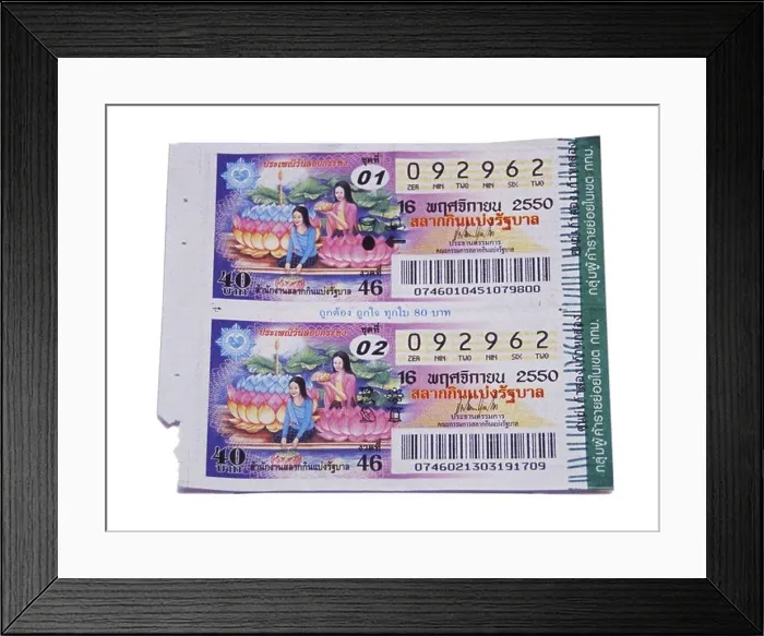 Framed Print : Thai Lottery Ticket Framed Print : Thai Lottery Ticket