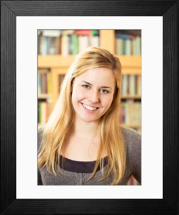 Framed Print : Portrait of a young Scandinavian woman, Sweden Framed Print : Portrait of a young Scandinavian woman, Sweden