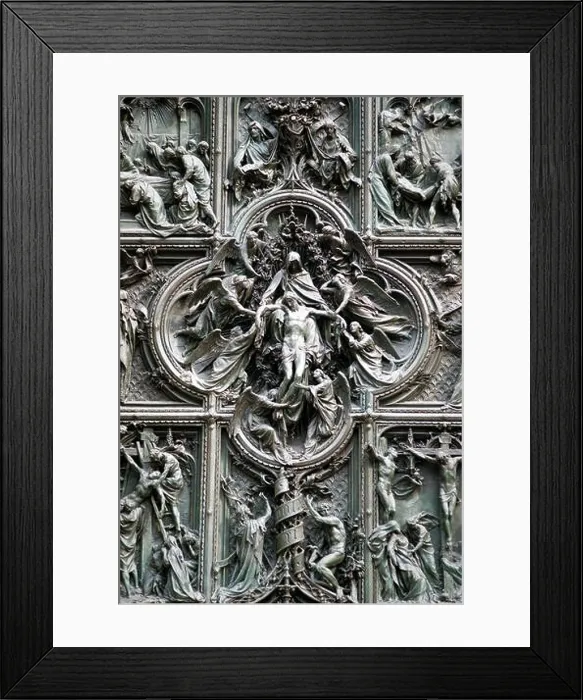 Framed Print : Milan Cathedral main door detail Framed Print : Milan Cathedral main door detail