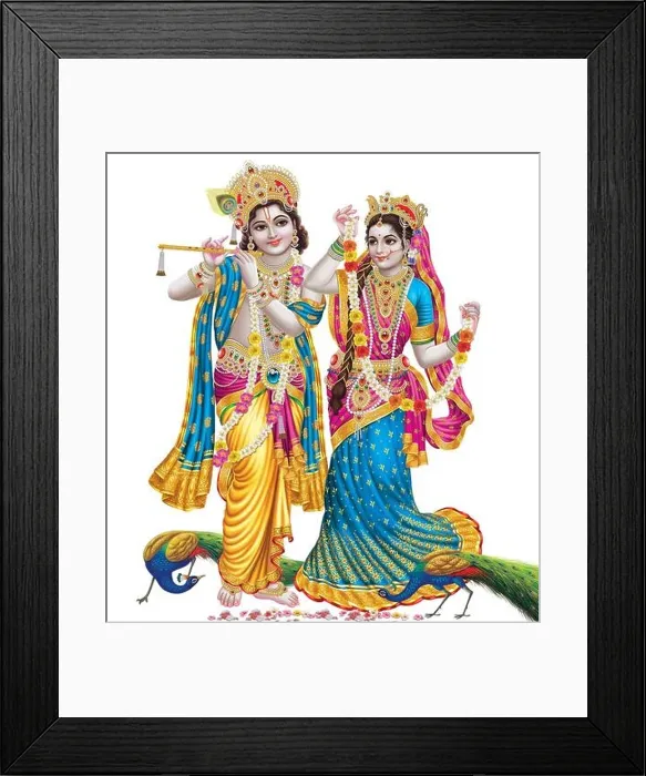 Framed Print : Indian God Radhakrishna, Lord Krishna, Indian Mythological Images Framed Print : Indian God Radhakrishna, Lord Krishna, Indian Mythological Images