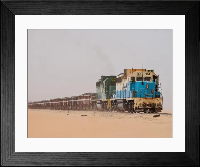 Framed Print : Mauritania Railway from Atar to Zouerat Framed Print : Mauritania Railway from Atar to Zouerat