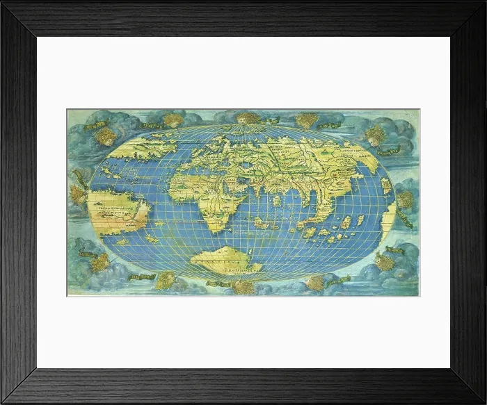 Framed Print : First World Map in Whole 1508 Framed Print : First World Map in Whole 1508