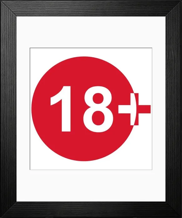 Framed Print : 18+ restriction flat sign isolated in red circle. Age limit symbol. No under eighteen years warning illustration Framed Print : 18+ restriction flat sign isolated in red circle. Age limit symbol. No under eighteen years warning illustration