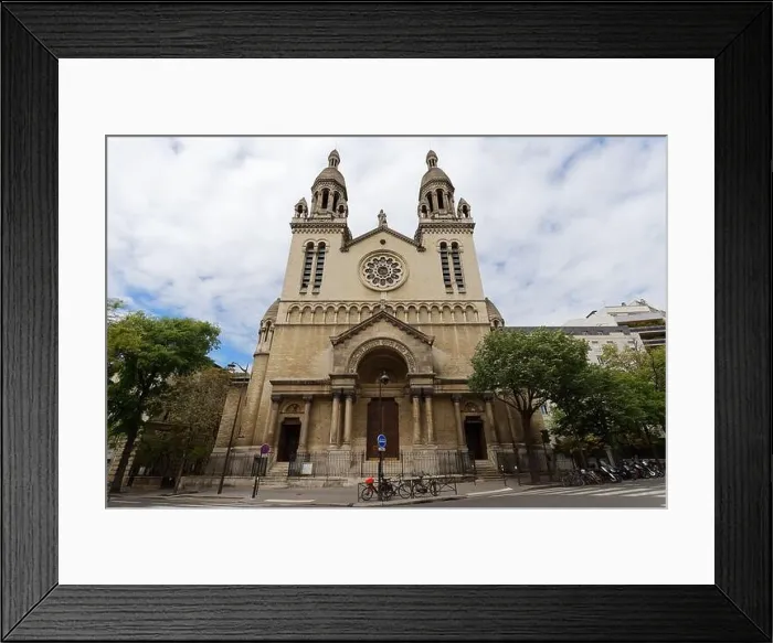 Framed Print : The Saint-Anne de la Butte-aux-Cailles church is located in the district of the same name Framed Print : The Saint-Anne de la Butte-aux-Cailles church is located in the district of the same name