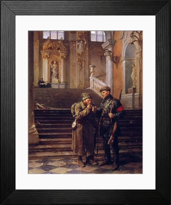 Framed Print : Vladimir Serov (Soviet Russian artist) The Winter Palace is Captured, 1950scene from the russian revolution Framed Print : Vladimir Serov (Soviet Russian artist) The Winter Palace is Captured, 1950scene from the russian revolution