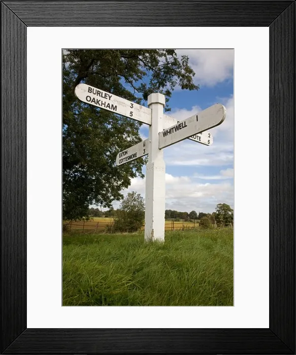 Framed Print : Old Finger Sign Post In Rutland Framed Print : Old Finger Sign Post In Rutland