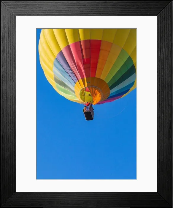 Framed Print : Colourful hot air balloon G-CBEJ launching from the Knavesmire Race Course in York during the annnual York Balloon Framed Print : Colourful hot air balloon G-CBEJ launching from the Knavesmire Race Course in York during the annnual York Balloon