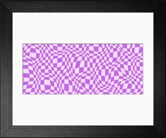 Framed Print : Trippy distorted checkerboard background Framed Print : Trippy distorted checkerboard background