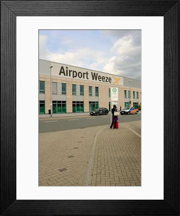 Framed Print : Terminal building, airport, Weeze, Lower Rhine region, North Rhine-Westphalia Framed Print : Terminal building, airport, Weeze, Lower Rhine region, North Rhine-Westphalia