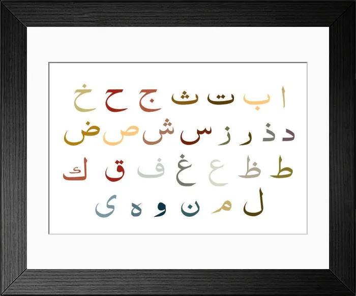 Framed Print : set of Arabic alphabet, Arabic alphabet vector Framed Print : set of Arabic alphabet, Arabic alphabet vector