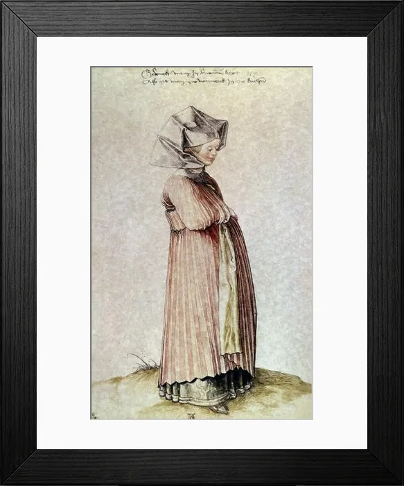 Framed Print : Woman from Nuremberg. 16th century Framed Print : Woman from Nuremberg. 16th century