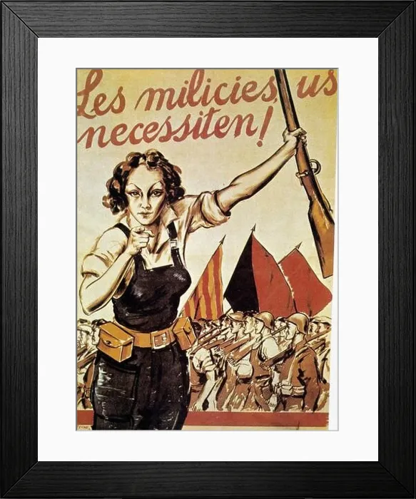 Framed Print : GUERRA CIVIL ESPAÑOLA 1936 - 1939. CARTEL DE PROPAGANDA DEL BANDO REPUBLICANO Framed Print : GUERRA CIVIL ESPAÑOLA 1936 - 1939. CARTEL DE PROPAGANDA DEL BANDO REPUBLICANO