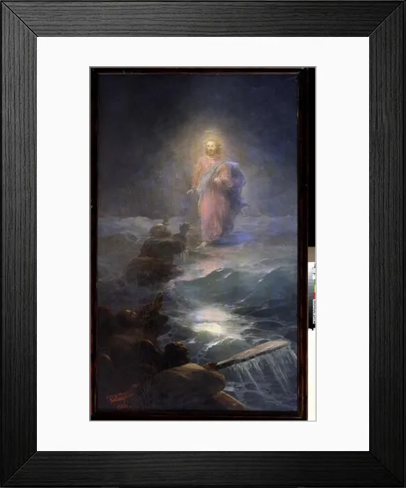 Framed Print : Jesus Walks on Water. Museum: State Museum of Religious History Framed Print : Jesus Walks on Water. Museum: State Museum of Religious History