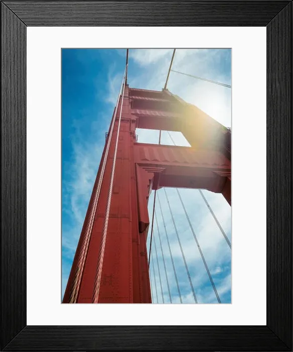 Framed Print : Golden Gate Bridge closeup, San Francisco Framed Print : Golden Gate Bridge closeup, San Francisco