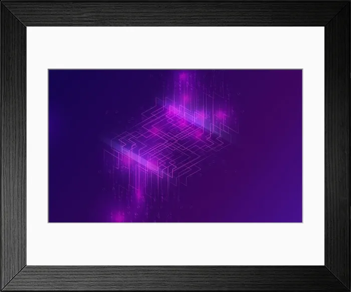 Framed Print : Big data waterfall or cascade, digital binary code data flow analysis visualization Framed Print : Big data waterfall or cascade, digital binary code data flow analysis visualization