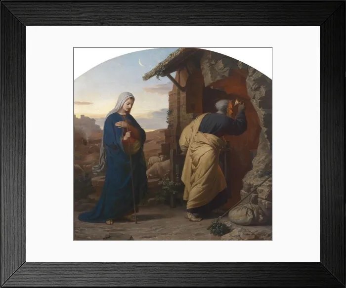 Framed Print : On the Eve of the Birth of Christ. Museum: PRIVATE COLLECTION. Author: Michael Rieser