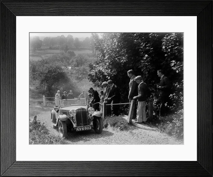 Framed Print : Triumph 2-seater taking part in a West Hants Light Car Club Trial, Ibberton Hill, Dorset, 1930s. Artist: Bill Brunell Framed Print : Triumph 2-seater taking part in a West Hants Light Car Club Trial, Ibberton Hill, Dorset, 1930s. Artist: Bill Brunell