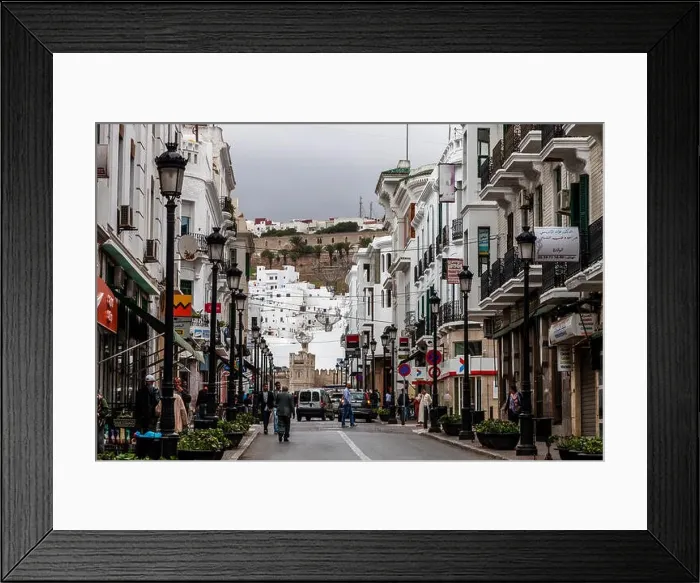 Framed Print : Spanish Colonial Architecture (The Ensanche District) with Views Towards The Medina and Kasbah, Tetouan, Morocco Framed Print : Spanish Colonial Architecture (The Ensanche District) with Views Towards The Medina and Kasbah, Tetouan, Morocco