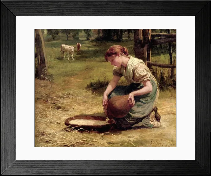 Framed Print : Morgan Frederick - Milk for the Calves Framed Print : Morgan Frederick - Milk for the Calves